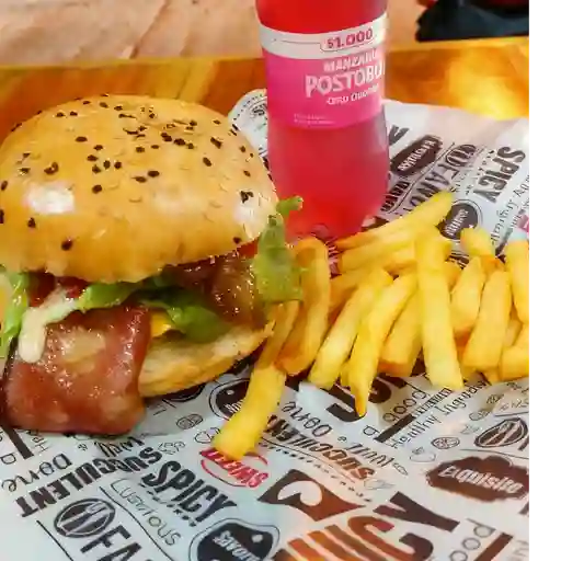 Combo de hamburguesa de la casa
