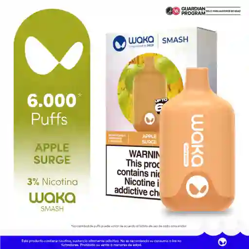 WAKA SMASH Vape Apple Surge-3% 6000 puff