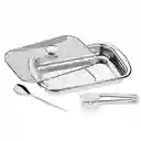 Tramontina Set Para Servir Tramontina Bandeja Cuchara y Pinza