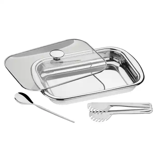 Tramontina Set Para Servir Tramontina Bandeja Cuchara y Pinza