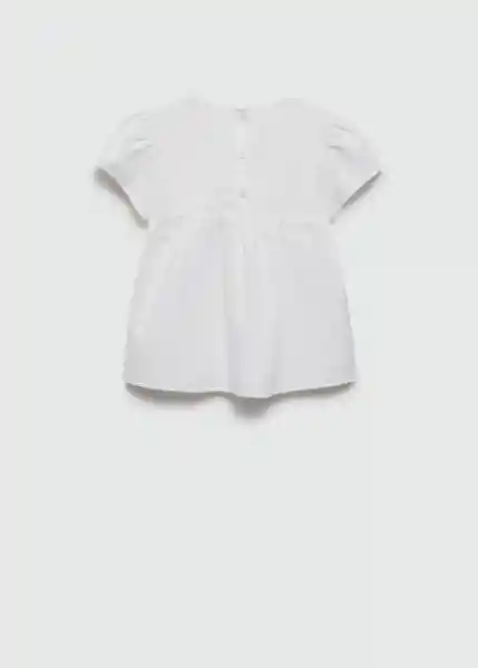 Blusa Aina Blanco Talla 10 Niña Mango