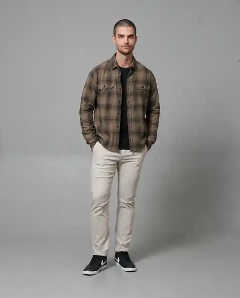 Camisa Hombre Café M 112 112G005_CAF171028 Rifle