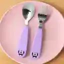 Set de Cubiertos Tenedor y Cuchara Koukou Love Púrpura Miniso