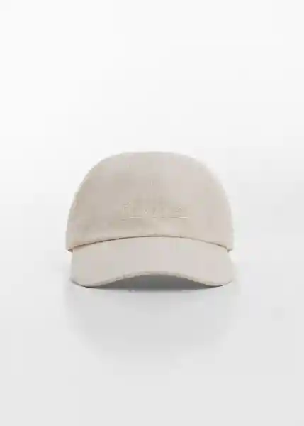 Gorra Linen Offwhite Talla 99 Hombre Mango