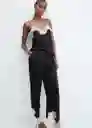 Pantalón Adele-w Negro Talla XS Mujer Mango