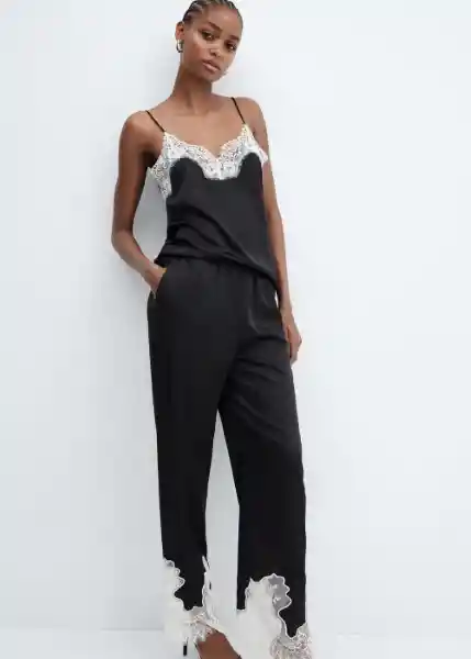 Pantalón Adele-w Negro Talla XS Mujer Mango