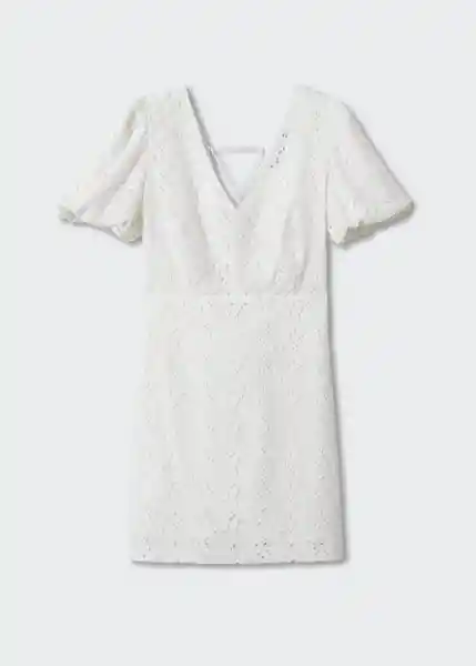 Vestido Dakota Blanco Talla S Mujer Mango