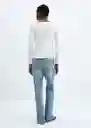 Camiseta Saco Blanco Talla S Mujer Mango