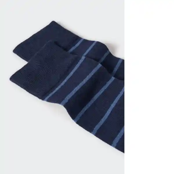 Calcetines Stripe Navy Talla 99 Hombre Mango