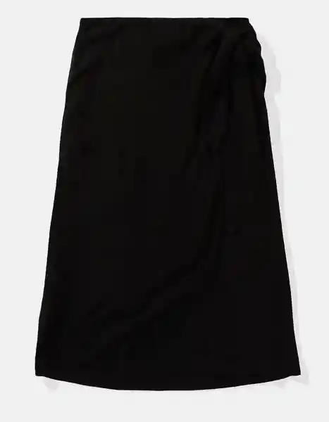 Falda Mujer Negro Talla: X-Small American Eagle
