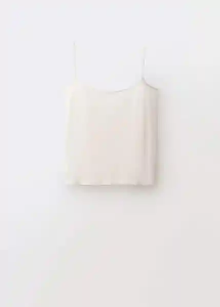 Top Mara Offwhite Talla S Mujer Mango