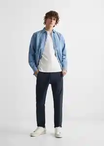 Pantalón Chinos Navy Talla 18 Teen Niños Mango