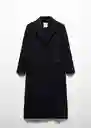 Abrigo Dejavu Negro Talla XL Mujer Mango