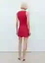 Vestido Tiko Fresa Talla XS Mujer Mango