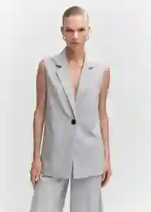 Chaleco Nala-H Gris Claro Vigore Talla M Mujer Mango