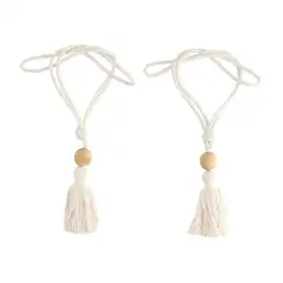 Casaideas Set Amarras de Cortina Tassel Crudo Diseño 0001