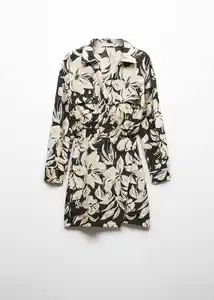 Vestido Ecuador Negro Talla L Mujer Mango