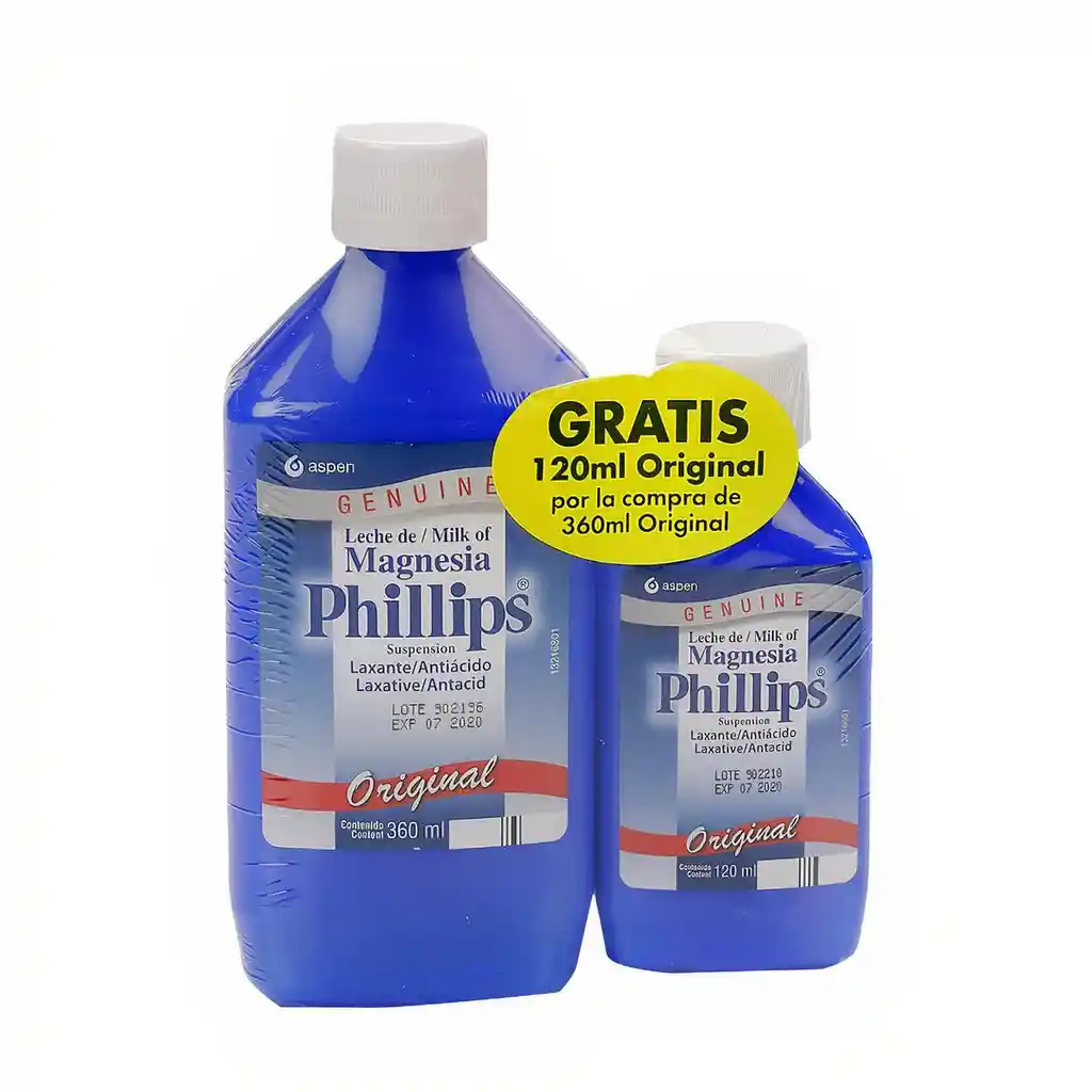 Leche Magnesia Phillips Antiacido De Original Mas