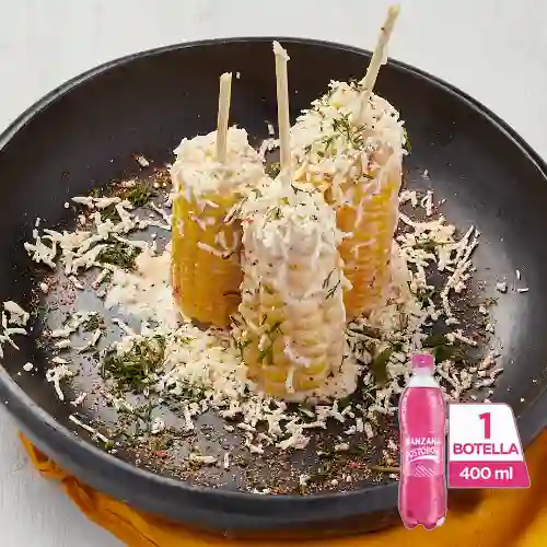Combo Elotes Especiales + Postobón Manzana 400 ml