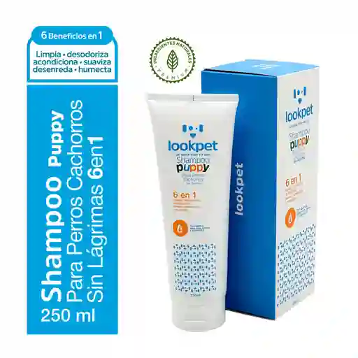 Lookpet Shampoo Puppy Para Perros Cachorros 6 En 1 - 250ml