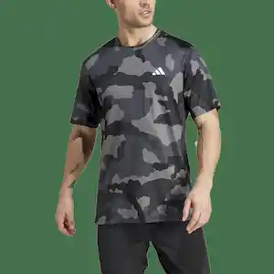 Adidas Camiseta Camo Aop T Para Hombre Negro Talla Ref: IS6153