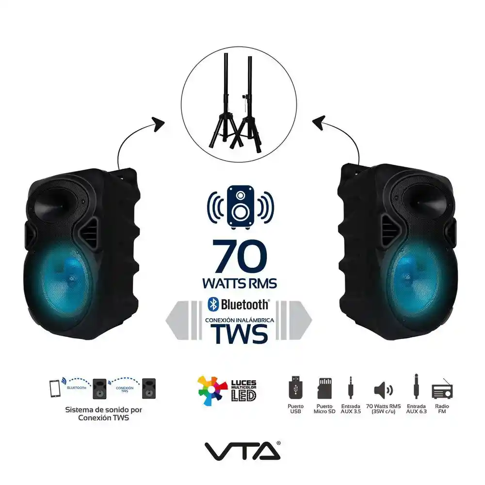 Vta Parlante Recargable 2