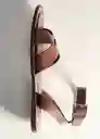 Sandalias Ice Cuero Talla 37 Mujer Mango