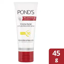 Ponds Crema Facial Rejuveness FPS 30 Vitamina E y Colágeno