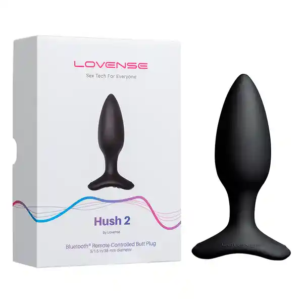 Lovense Plug Anal Vibrador Hush 2 Controlado Por App Global 1.5