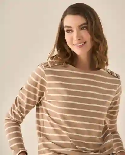 Camiseta Crudo Novia Claro Talla XL 403G009 Esprit