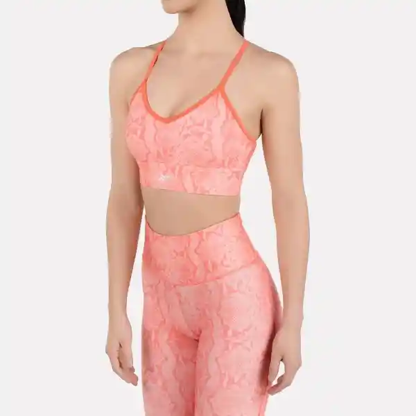 Reebok Top Id Train Aop Para Entrenamiento Mujer Rosado Talla XS