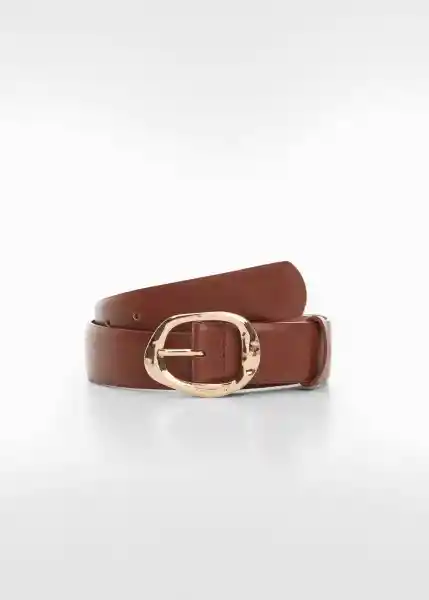 Cinturón Monty Marrón Talla M Mujer Mango