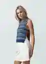 Chaleco Tejido Mujer Azul Anochecer Ultra Oscuro Talla S 482G010 Naf Naf