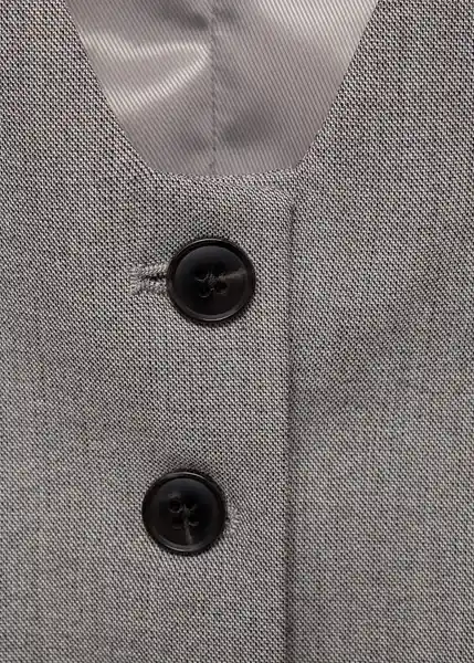 Chaleco Bowery2 Gris Talla XS  Mujer Mango