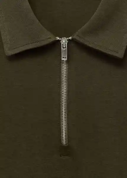 Buzo Sudadera Bolaz Oliva Talla M Hombre Mango