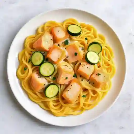 Pasta Salmon y Zuccine