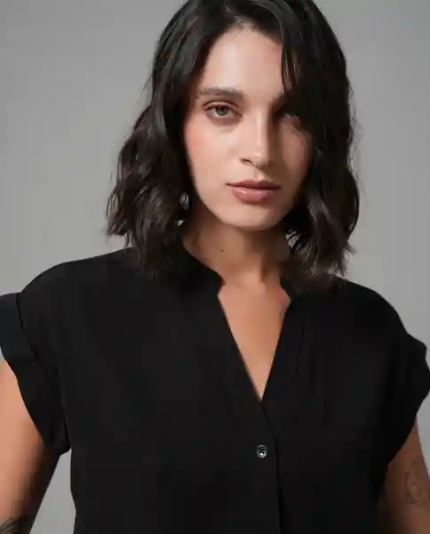 Camisa Mujer Negro L 210 G100_NEG194007 Rifle