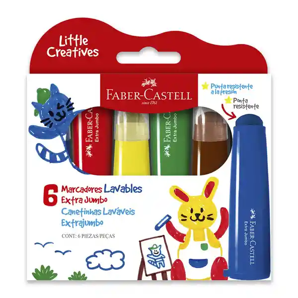 Marcador Extra Jumbo Little Creatives Faber-Castell