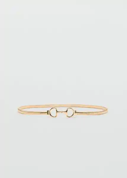 Cinturón Estribo1 Oro Talla S Mujer Mango