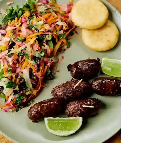 Morcilla con Arepa
