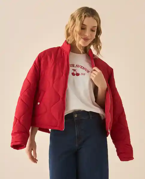 Chaqueta Rojo Mineral Medio Talla S 623G209 Esprit