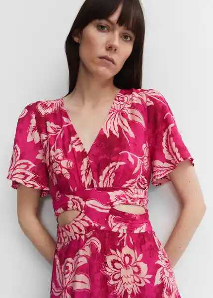 Vestido Guapa Fucsia Talla M Mujer Mango