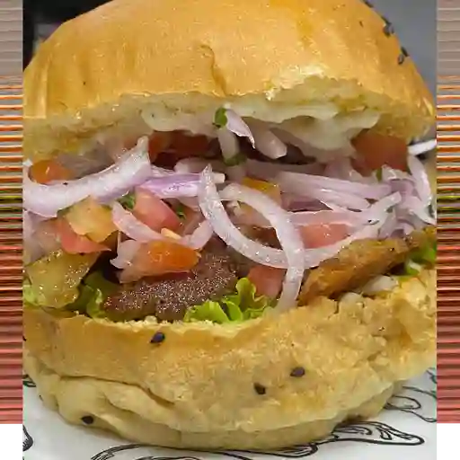 Hamburguesa de chicharrón