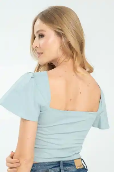 Blusa Macarena Color Verde Marino Talla XS Ragged