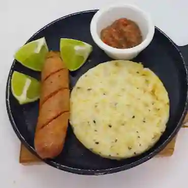 Arepa con Chorizo