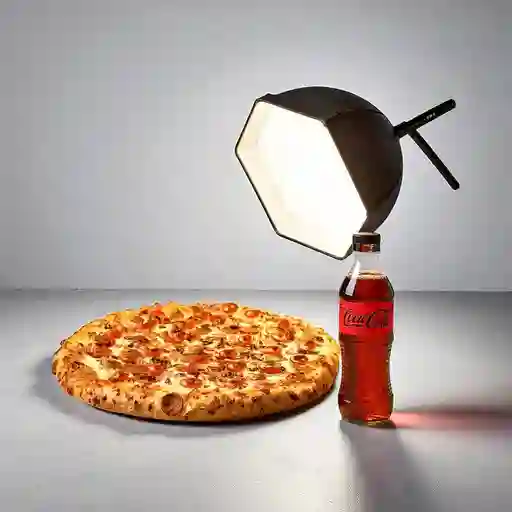 Pizza Mediana Especial Makalú +Cocacola ZERO 400ml