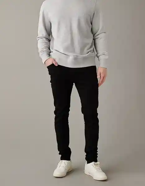 Jean Hombre Negro Talla 30 x 30 American Eagle 6617001
