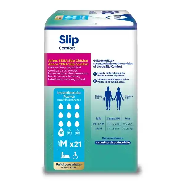 TENA Pañal Slip Comfort Medium x 21U