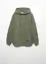 Sudadera Hoodiev Niños Verde Talla 21 Mango