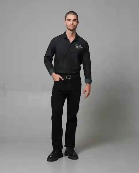 Camisa Hombre Negro L 112 112G009_NEG194007 Rifle